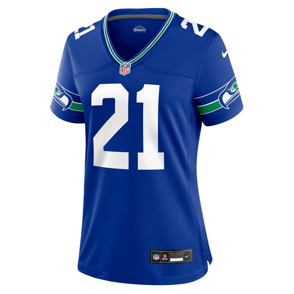 Devon Witherspoon  Women's Throwback Player Game Jersey - Seattle Seahawks Jerseys
