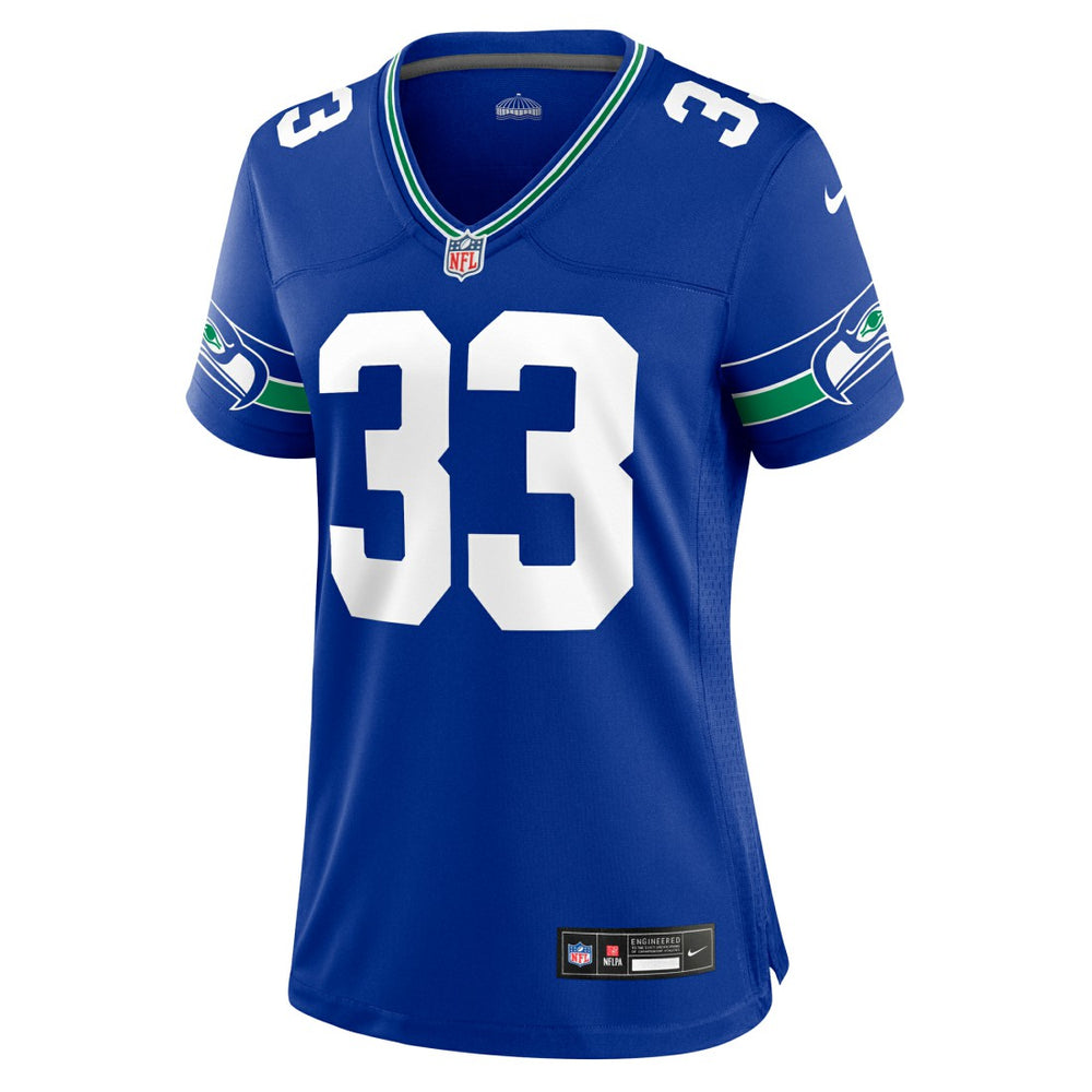 Jamal Adams  Women's Throwback Player Game Jersey - Seattle Seahawks Jerseys
