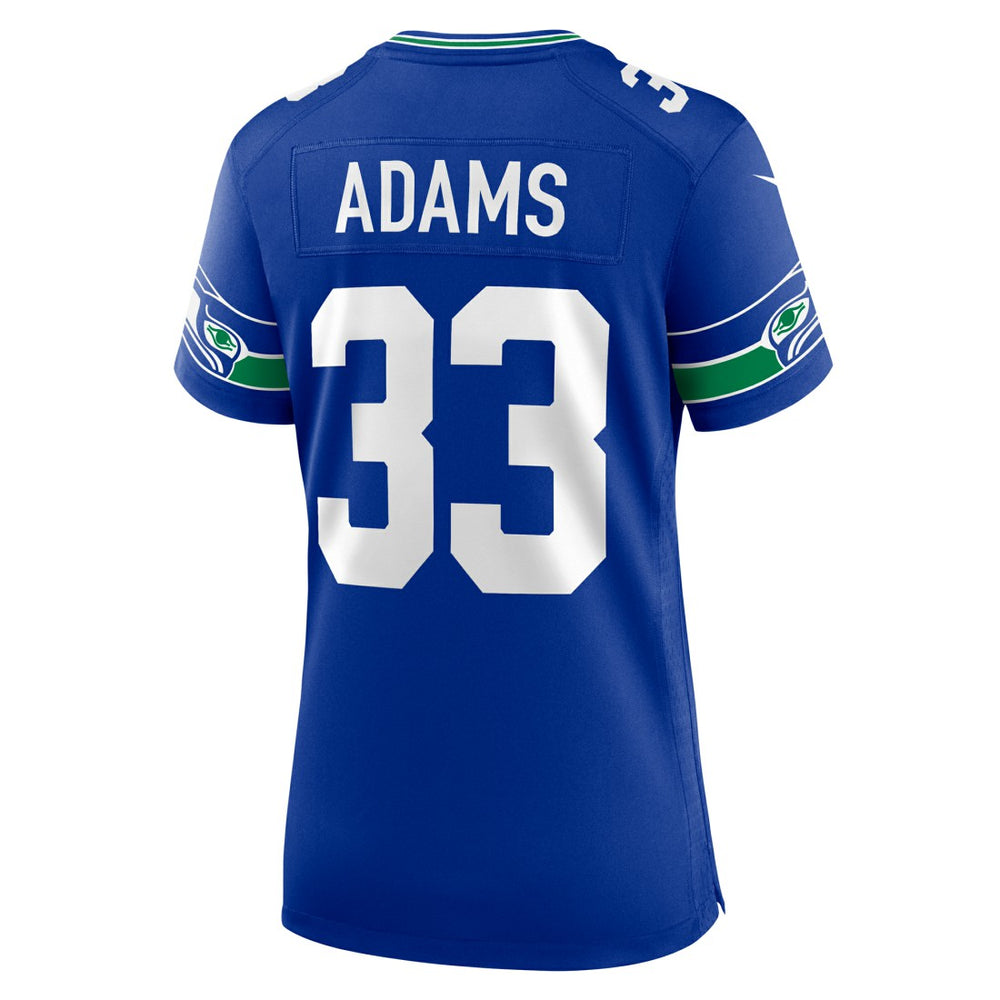 Jamal Adams  Women's Throwback Player Game Jersey - Seattle Seahawks Jerseys