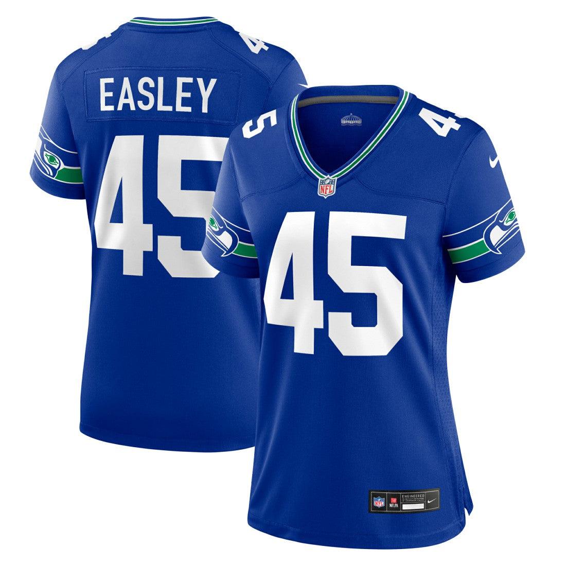 Kenny Easley  Women's Throwback Retired Player Game Jersey - Seattle Seahawks Jerseys