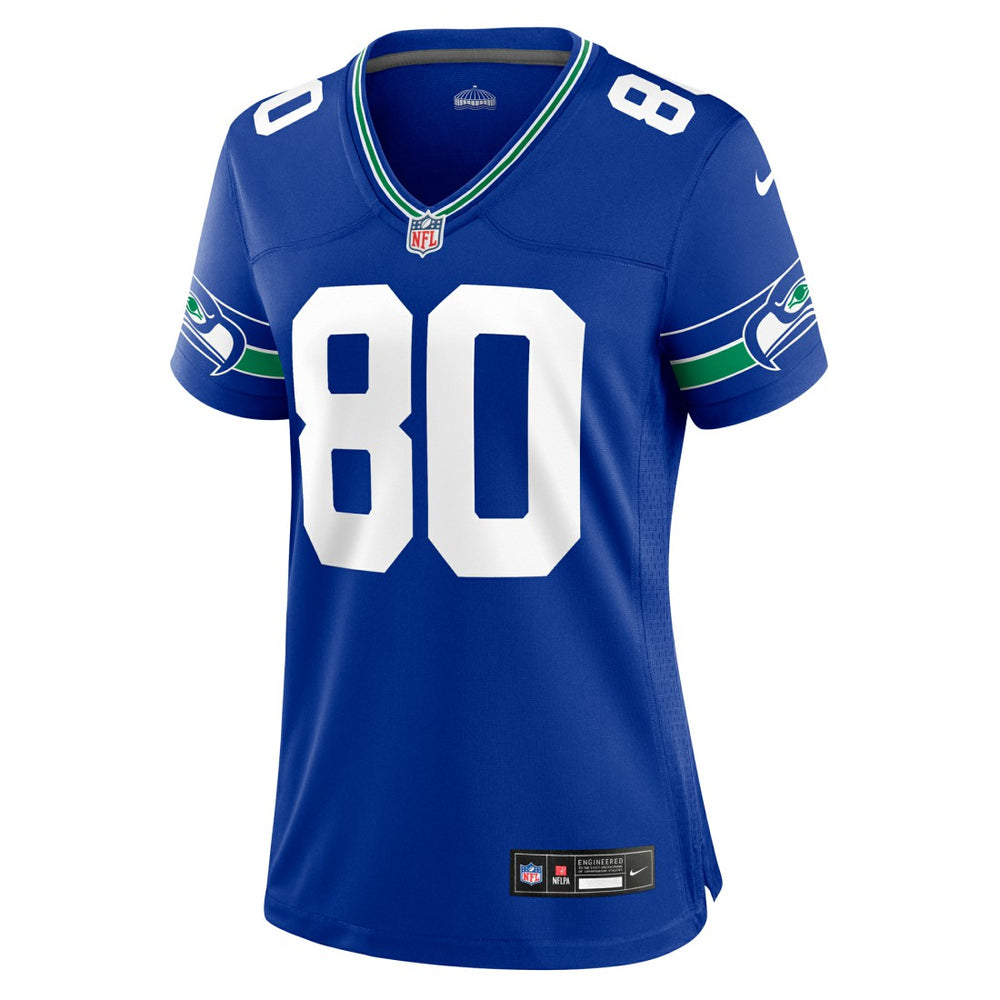 Steve Largent  Women's Throwback Retired Player Game Jersey - Seattle Seahawks Jerseys