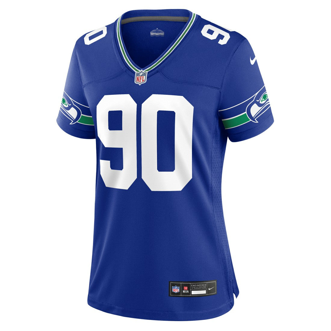 Jarran Reed  Women's Throwback Player Game Jersey - Seattle Seahawks Jerseys
