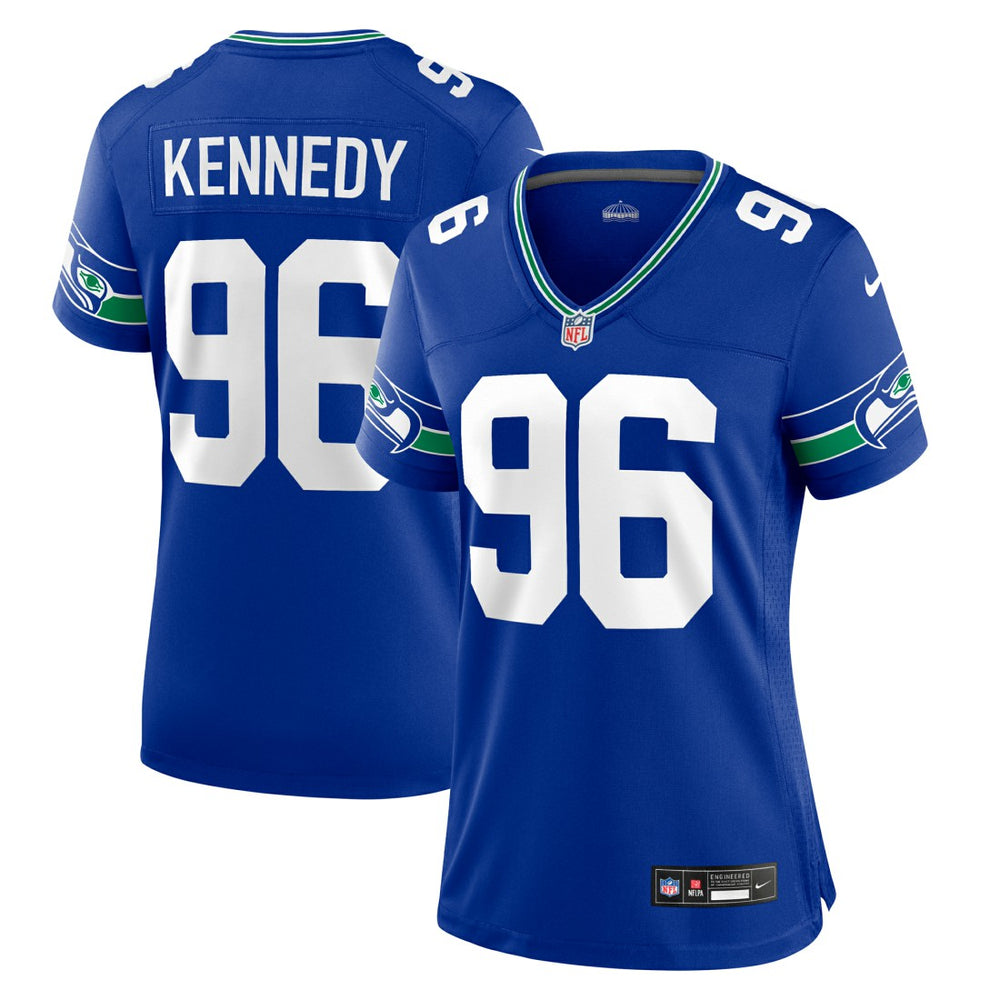 Cortez Kennedy  Women's Throwback Player Game Jersey - Seattle Seahawks Jerseys