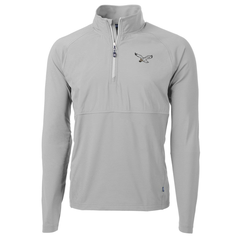 Cutter & Buck Adapt Eco Knit Hybrid Recycled Quarter-Zip Pullover Jacket - Philadelphia Eagles Pullover
