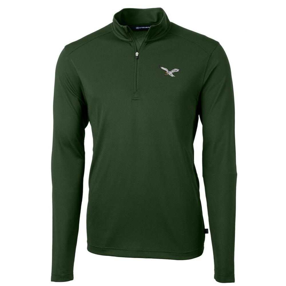 Cutter & Buck Virtue Eco Pique Recycled Quarter-Zip Pullover - Philadelphia Eagles Pullover