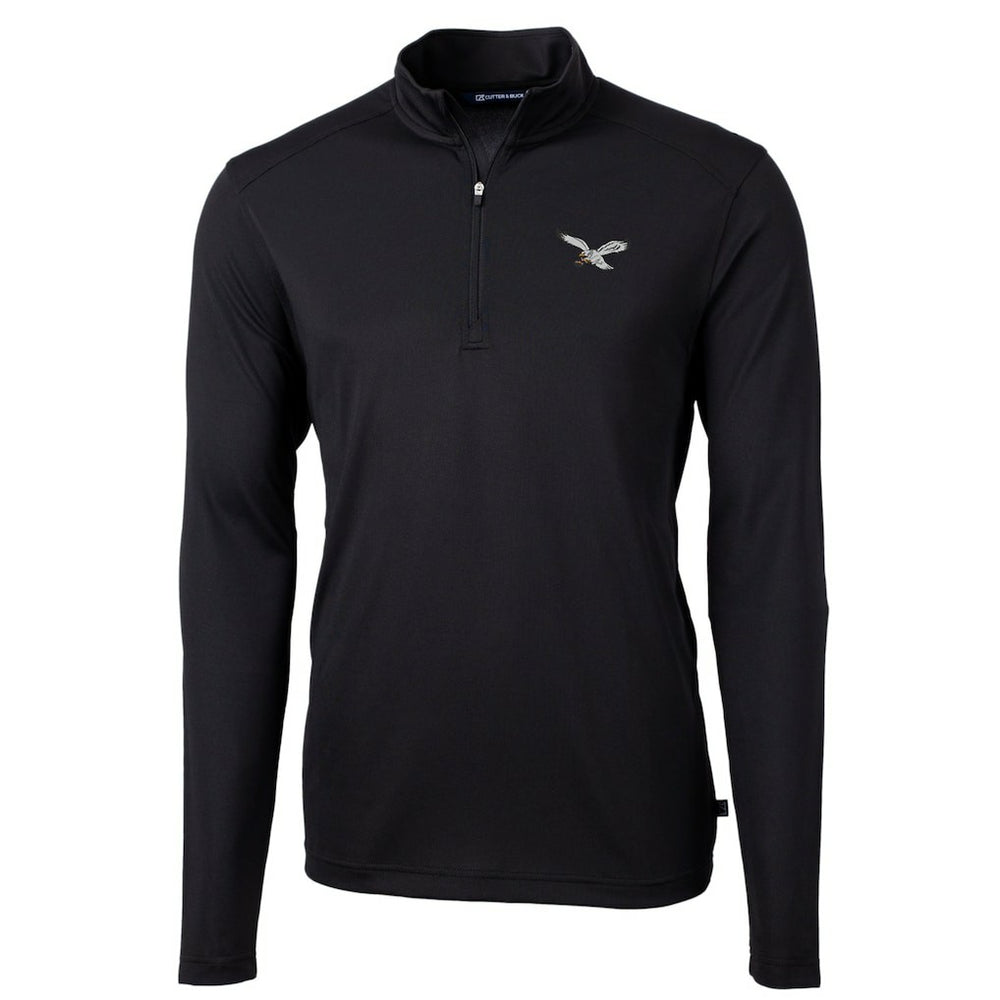 Cutter & Buck Virtue Eco Pique Recycled Quarter-Zip Pullover - Philadelphia Eagles Pullover