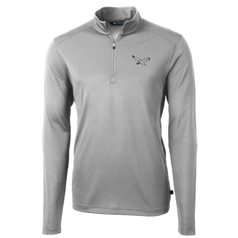 Cutter & Buck Virtue Eco Pique Recycled Quarter-Zip Pullover - Philadelphia Eagles Pullover