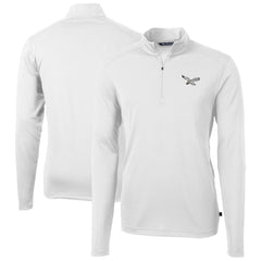 Cutter & Buck Virtue Eco Pique Recycled Quarter-Zip Pullover - Philadelphia Eagles Pullover