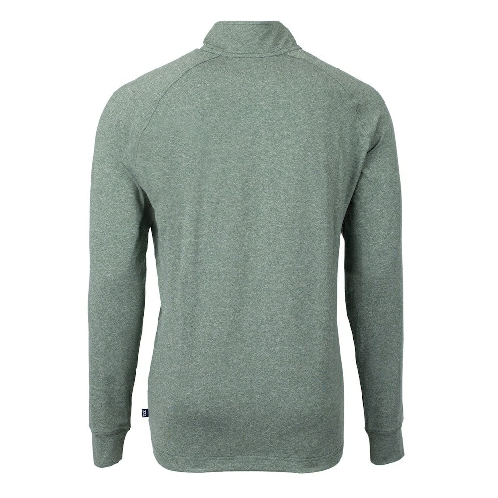 Cutter & Buck Adapt Eco Knit Heathered Recycled Quarter-Zip Pullover - Philadelphia Eagles Pullover