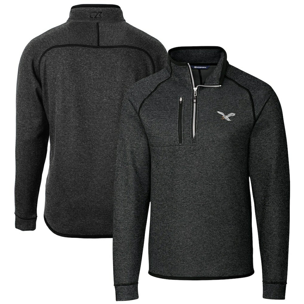 Cutter & Buck Mainsail Sweater-Knit Half-Zip Pullover Jacket - Philadelphia Eagles Pullover
