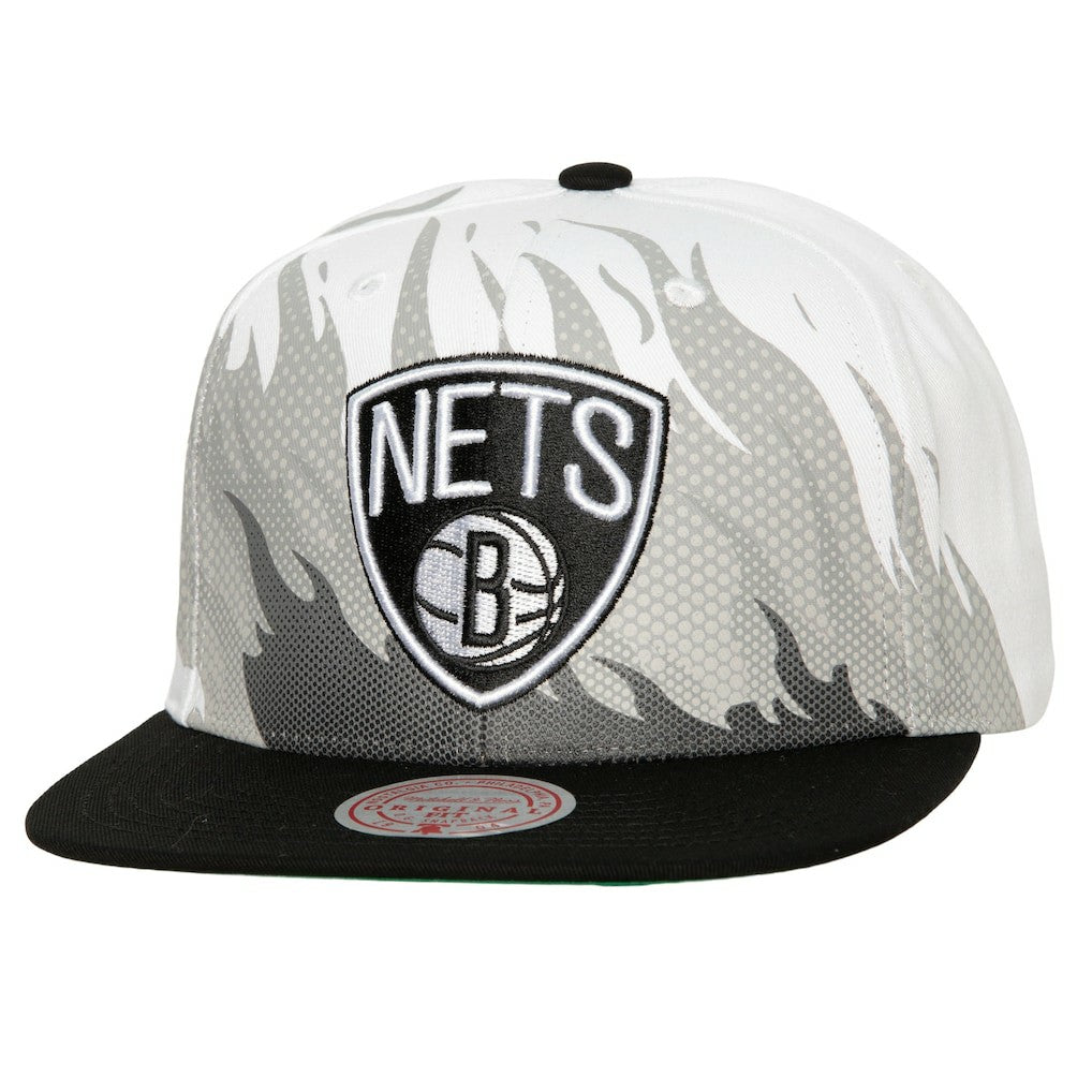 Mitchell & Ness Brooklyn Nets Hot Fire Snapback Hat