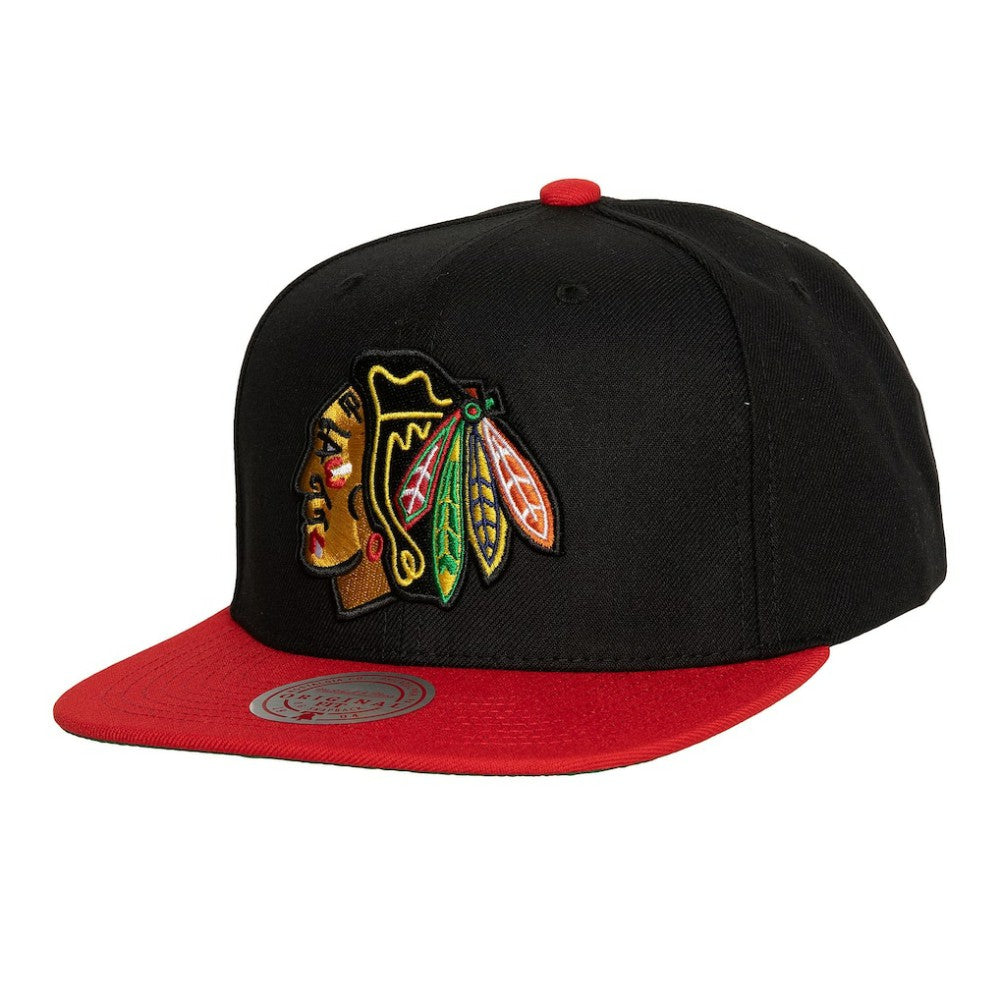 NHL Chicago Blackhawks Mitchell & Ness Core Team Ground 2.0 Snapback Hat