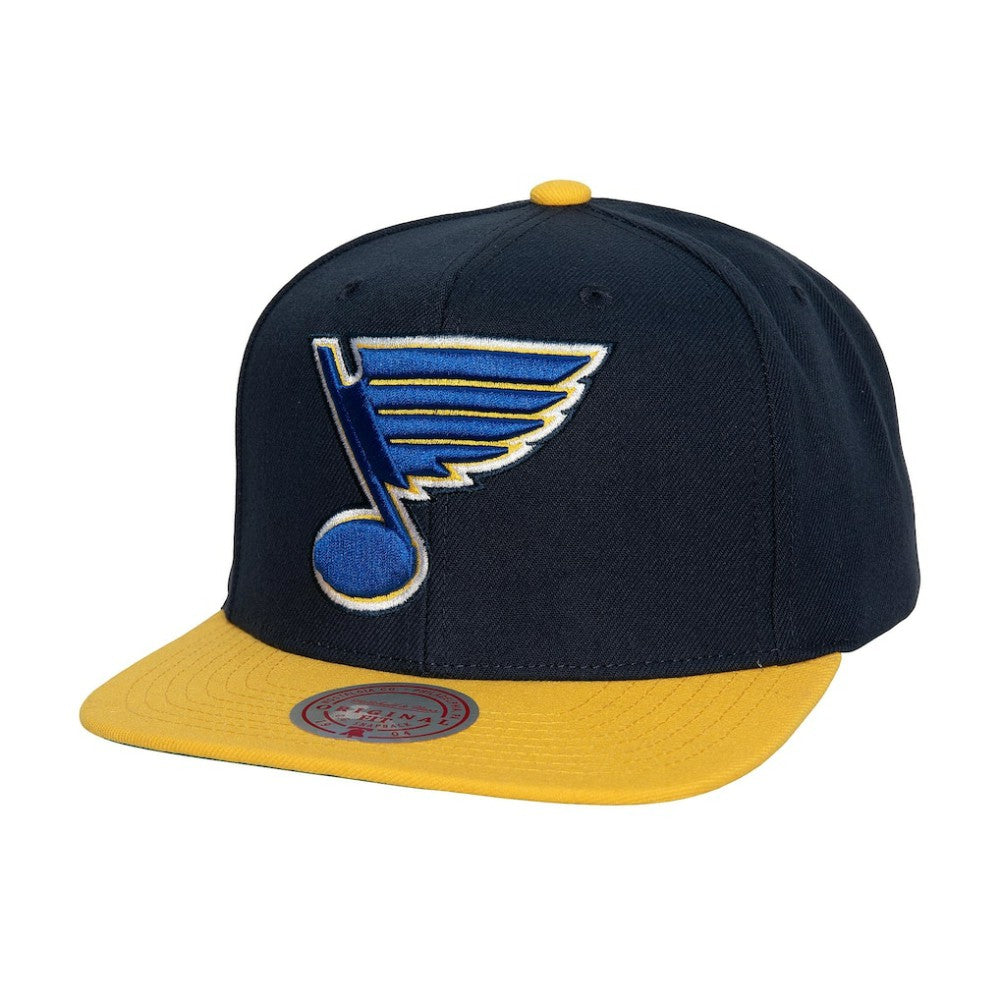 NHL St. Louis Blues Mitchell & Ness Core Team Ground 2.0 Snapback Hat