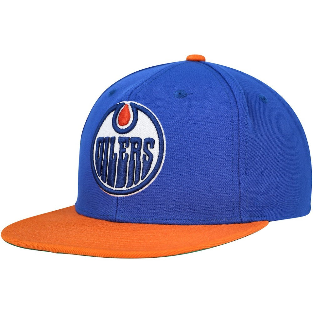 NHL Edmonton Oilers Mitchell & Ness Core Team Ground 2.0 Snapback Hat