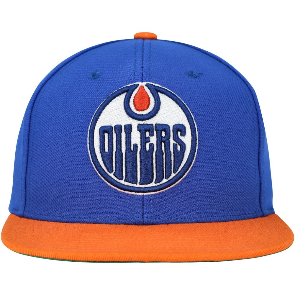 NHL Edmonton Oilers Mitchell & Ness Core Team Ground 2.0 Snapback Hat
