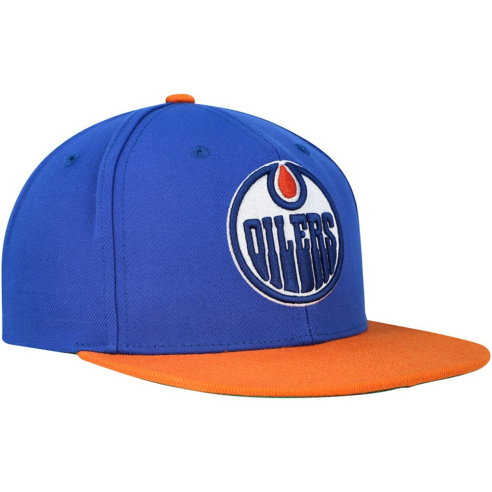 NHL Edmonton Oilers Mitchell & Ness Core Team Ground 2.0 Snapback Hat