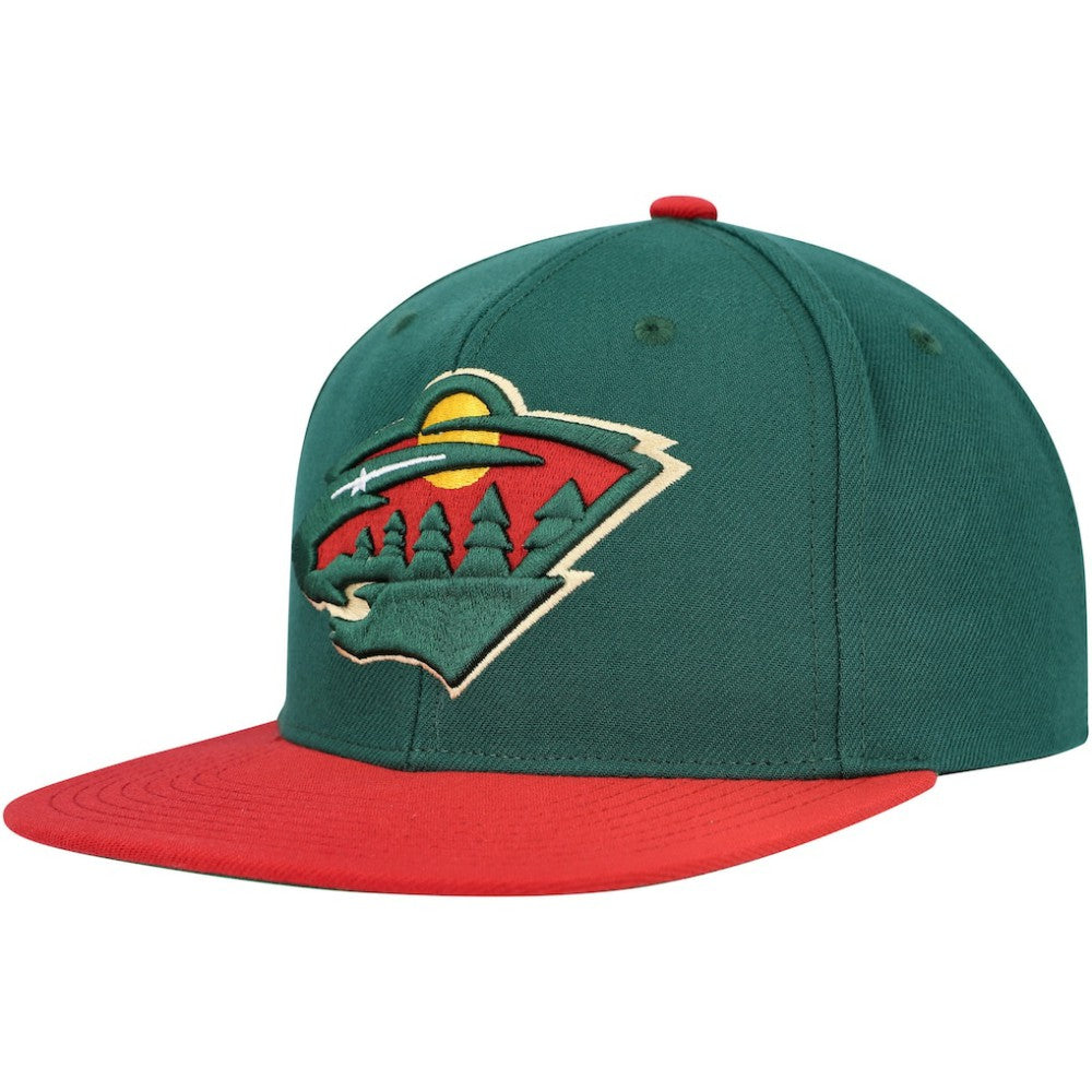 NHL Minnesota Wild Mitchell & Ness Core Team Ground 2.0 Snapback Hat