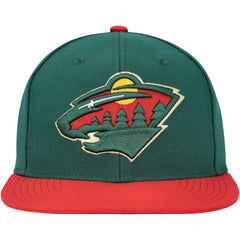NHL Minnesota Wild Mitchell & Ness Core Team Ground 2.0 Snapback Hat