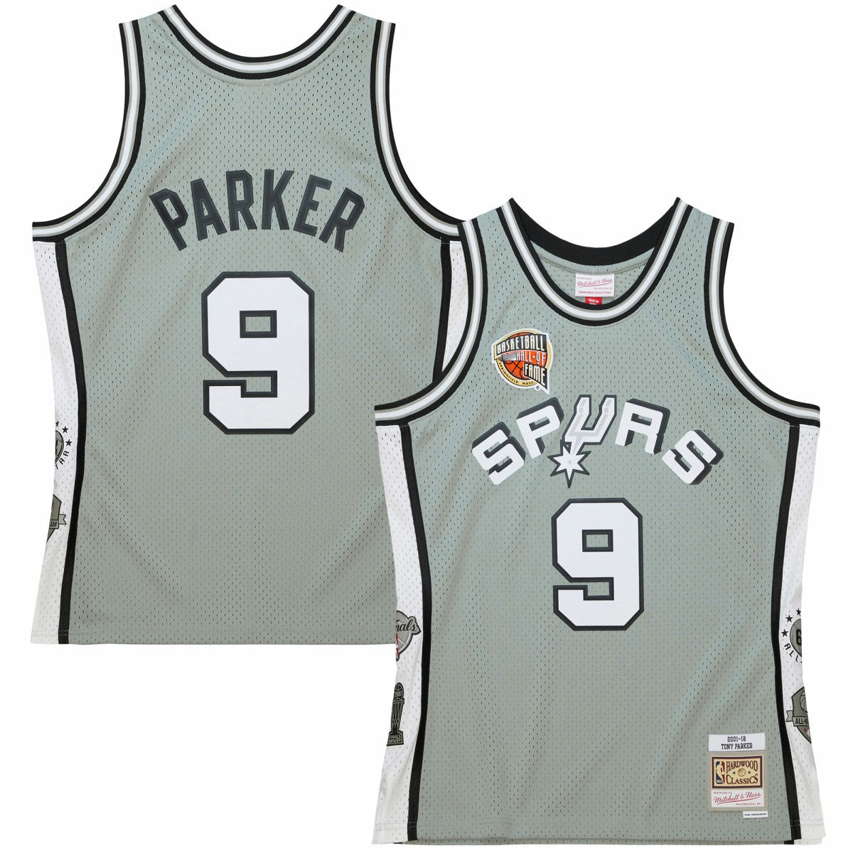 Mitchell & Ness Tony Parker San Antonio Spurs Unisex Hall of Fame Class of 2023 Throwback Swingman Jersey
