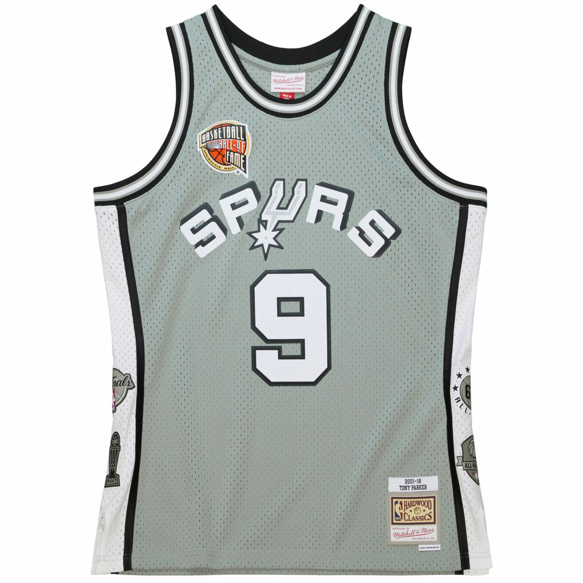 Mitchell & Ness Tony Parker San Antonio Spurs Unisex Hall of Fame Class of 2023 Throwback Swingman Jersey