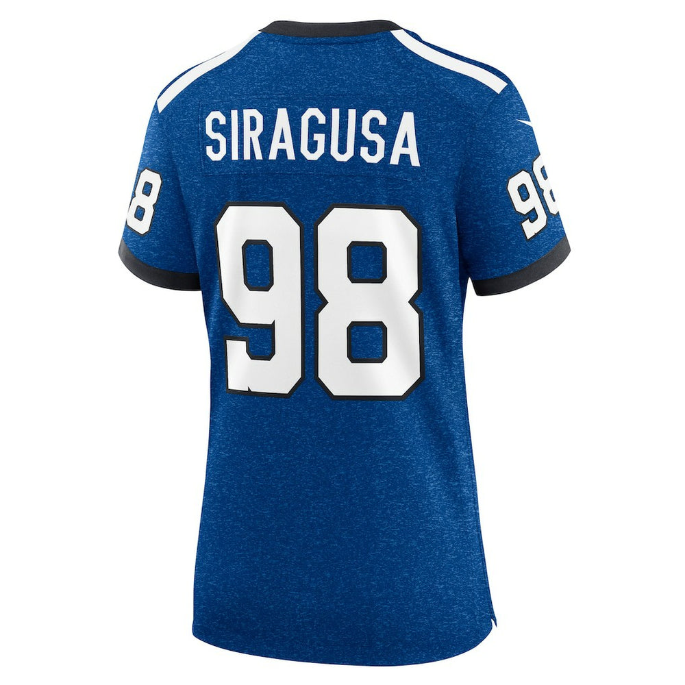 Tony Siragusa  Women's Indiana Nights Alternate Game Jersey - Indianapolis Colts Jerseys