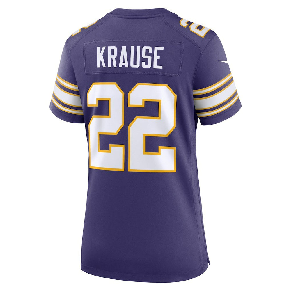 Paul Krause  Women's Classic Retired Player Jersey - Minnesota Vikings Jerseys