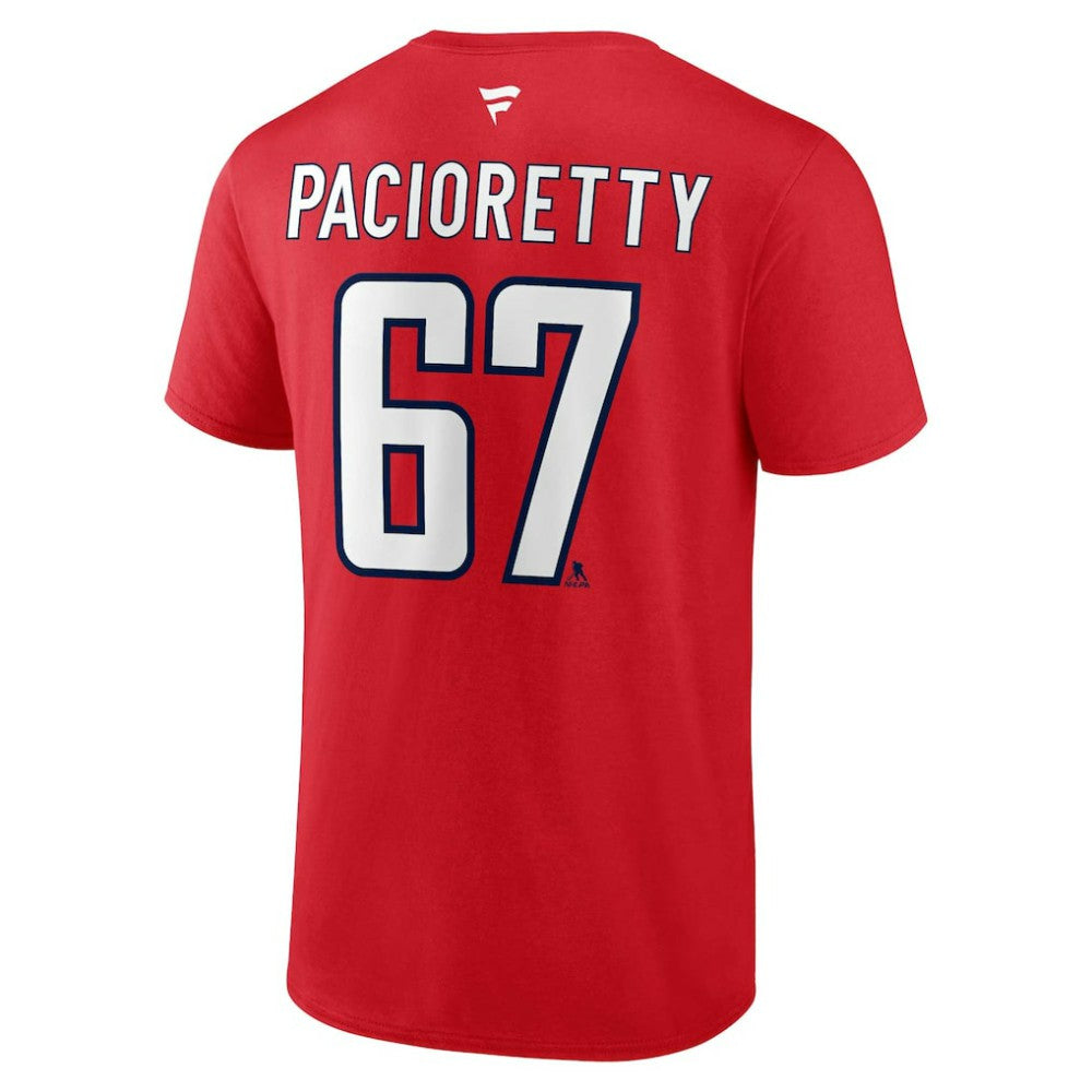 NHL Max Pacioretty Washington Capitals Fanatics Authentic Stack Name & Number T-Shirt