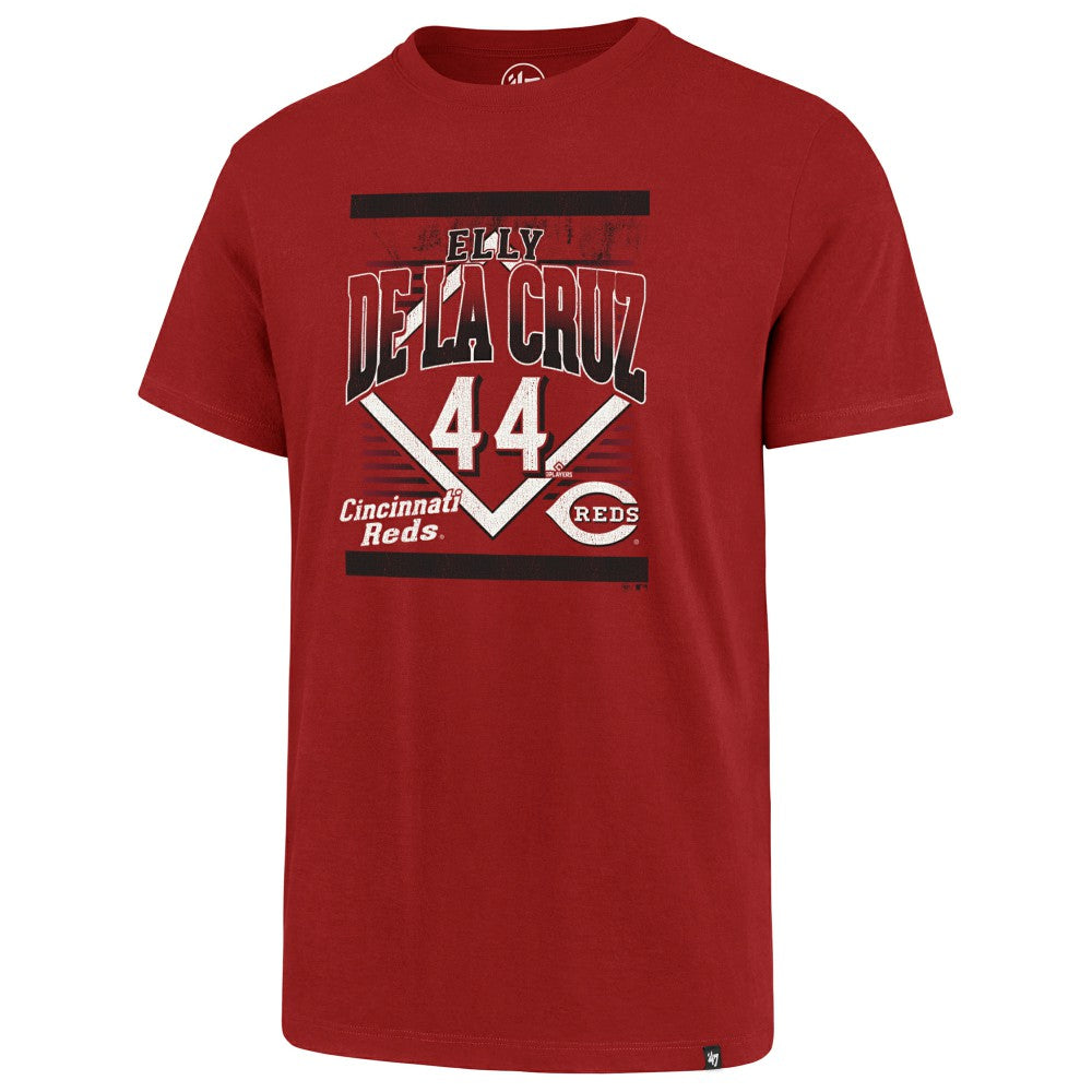 Red Elly De La Cruz Cincinnati Reds '47 Graphic T-Shirt