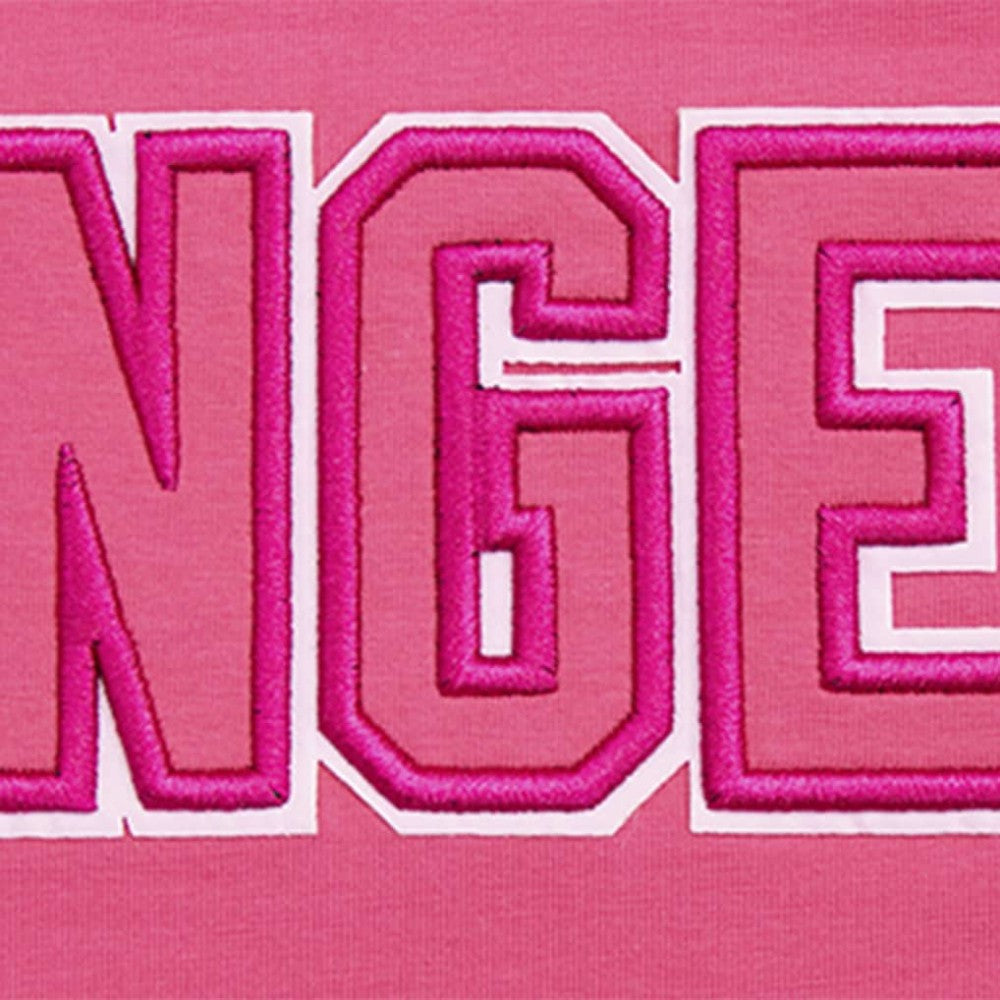 NHL New York Rangers Pro Standard Women's Triple Pink Cropped Boxy T-Shirt