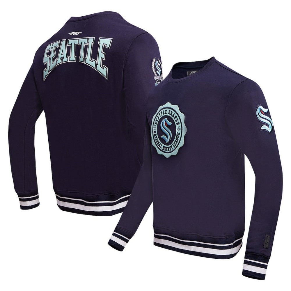 NHL Seattle Kraken Pro Standard Crest Emblem Pullover Sweatshirt