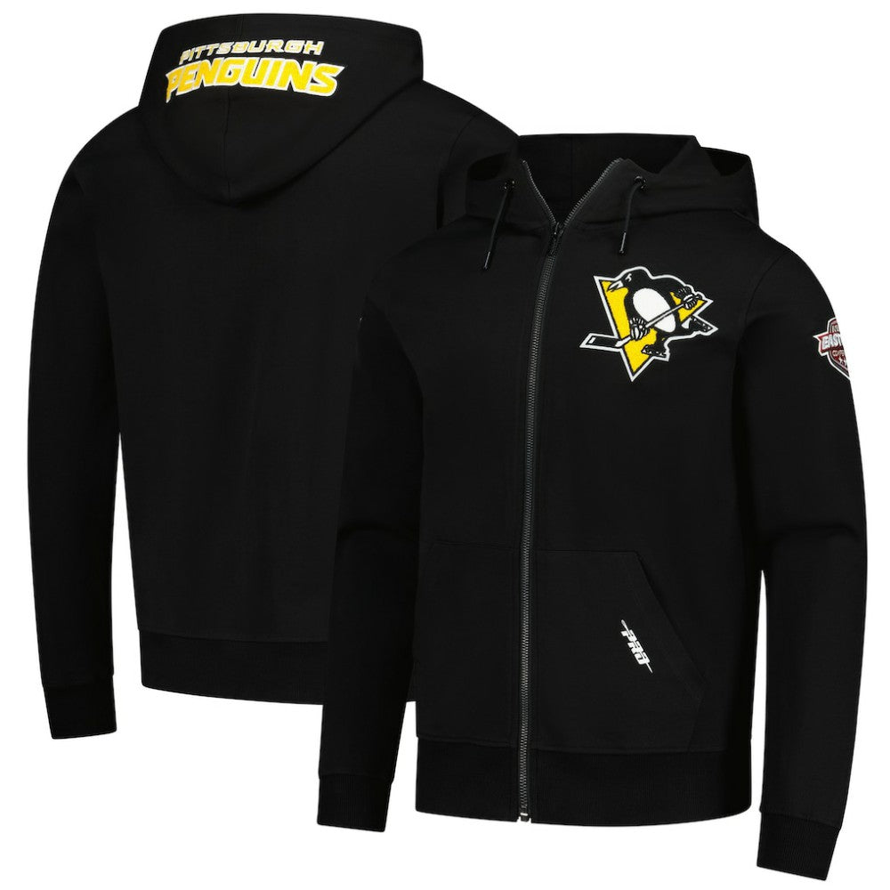 NHL Pittsburgh Penguins Pro Standard Classic Chenille Full-Zip Hoodie Jacket