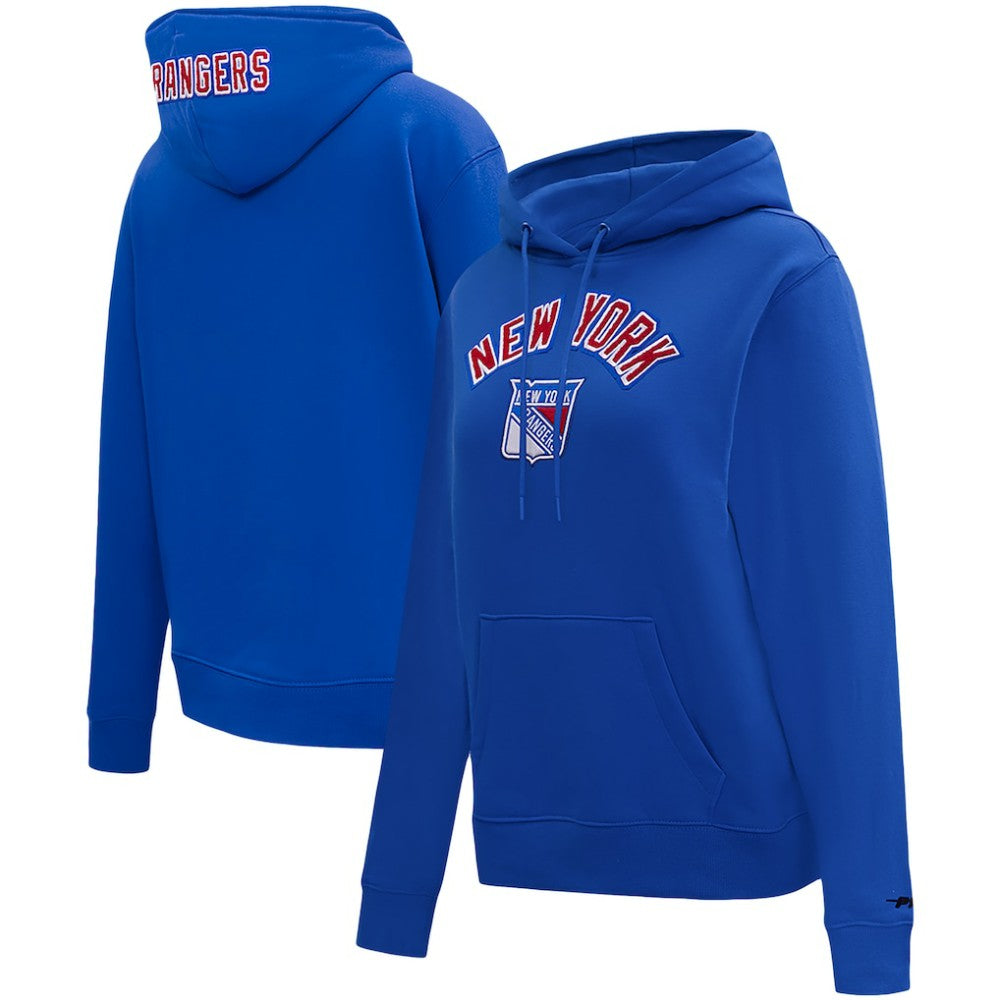 NHL New York Rangers Pro Standard Women's Classic Chenille Pullover Hoodie