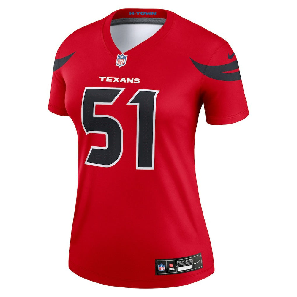 Will Anderson Jr.  Women's Alternate Legend Player Performance Top - Houston Texans Tops