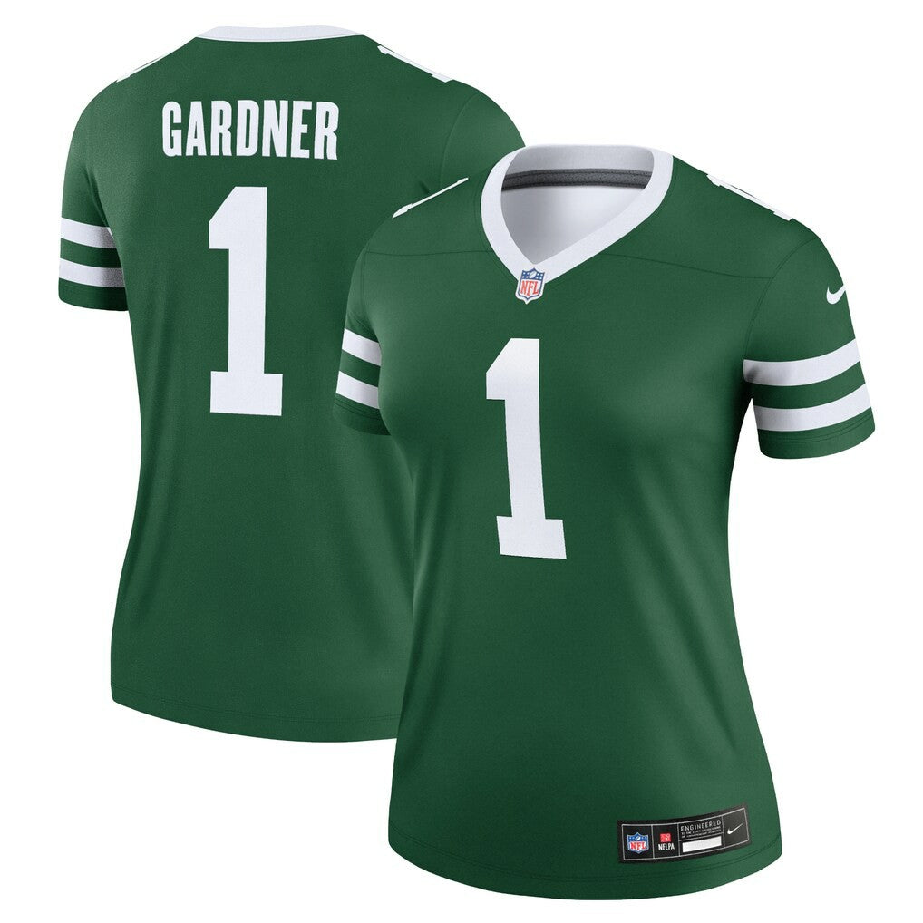 Ahmad Sauce Gardner  Women's Legend Player Performance Top - New York Jets Tops