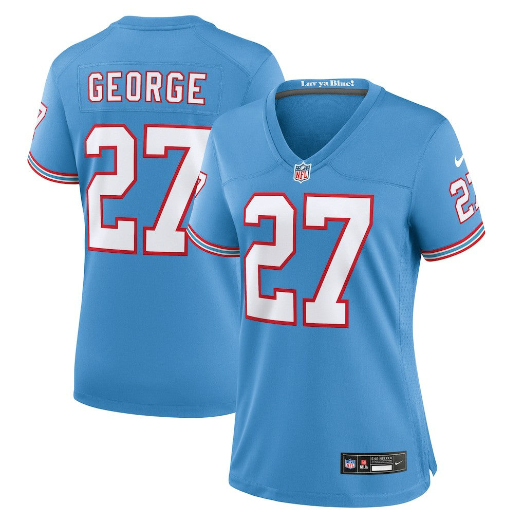 Eddie George  Women's Oilers Throwback Retired Player Game Jersey - Tennessee Titans Jerseys