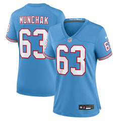 Mike Munchak  Women's Oilers Throwback Retired Player Game Jersey - Tennessee Titans Jerseys