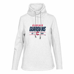 White Cleveland Guardians Levelwear Women's Verve Loop Pullover Sweatshirt
