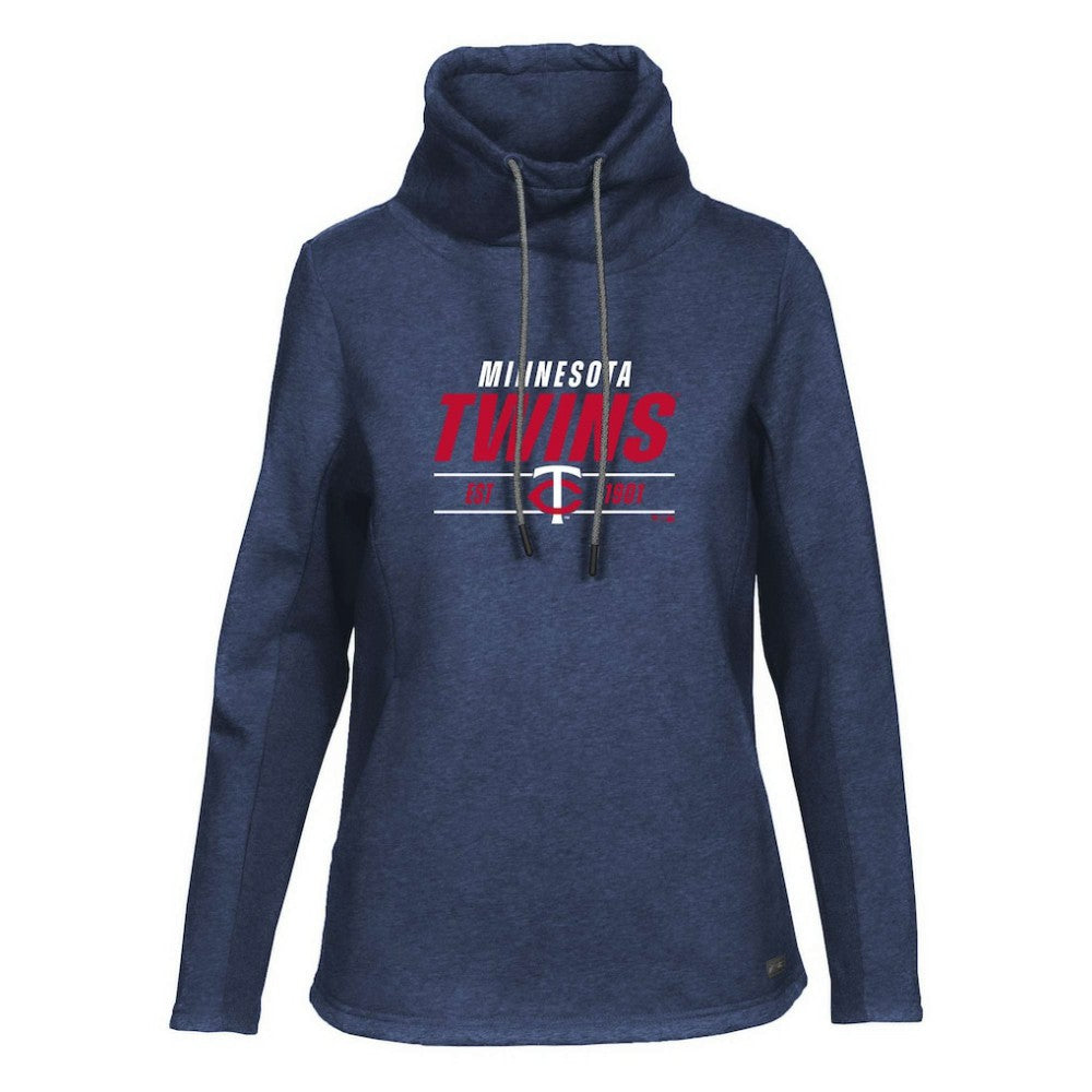 Navy Minnesota Twins Levelwear Women's Verve Loop Pullover Sweatshirt