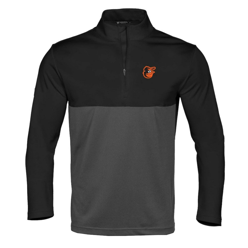 Black/Charcoal Baltimore Orioles Levelwear Pursue Insignia 2.0 Quarter-Zip Pullover Top