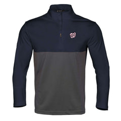 Navy/Charcoal Washington Nationals Levelwear Pursue Insignia 2.0 Quarter-Zip Pullover Top