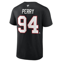 NHL Corey Perry Chicago Blackhawks Fanatics Authentic Stack Name & Number T-Shirt