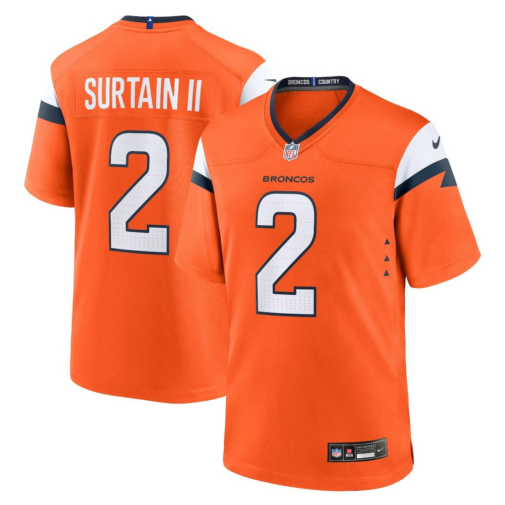 Patrick Surtain II  Mile High Collection Game Jersey - Denver Broncos Jerseys