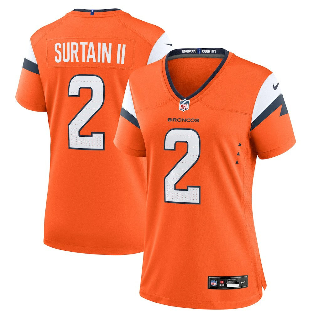 Patrick Surtain II  Women's Mile High Collection Game Jersey - Denver Broncos Jerseys