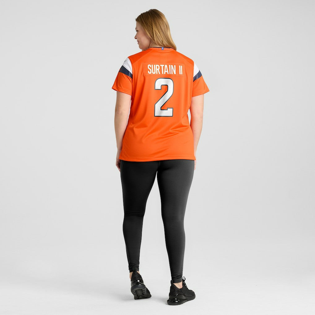 Patrick Surtain II  Women's Mile High Collection Game Jersey - Denver Broncos Jerseys