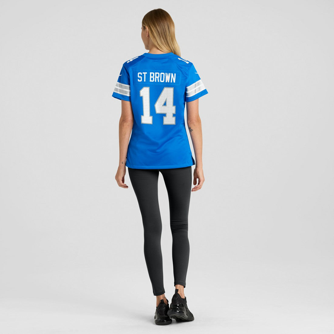 Amon-Ra St. Brown  Women's Team Game Jersey - Detroit Lions Jerseys
