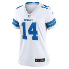 Amon-Ra St. Brown  Women's White Game Jersey - Detroit Lions Jerseys