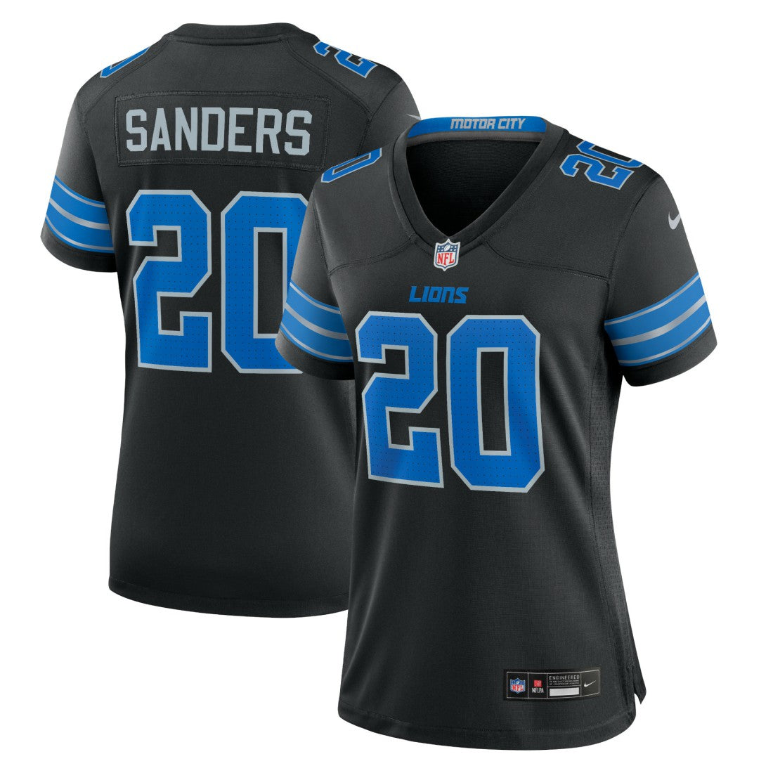 Barry Sanders  Women's 2nd Alternate Retired Player Game Jersey - Detroit Lions Jerseys
