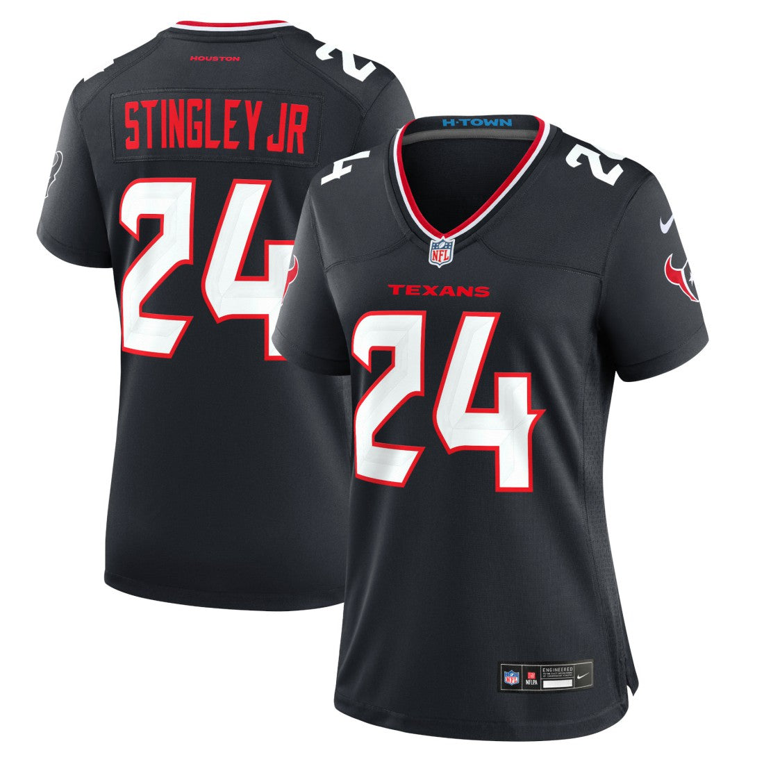 Derek Stingley Jr.  Women's Game Jersey - Houston Texans Jerseys