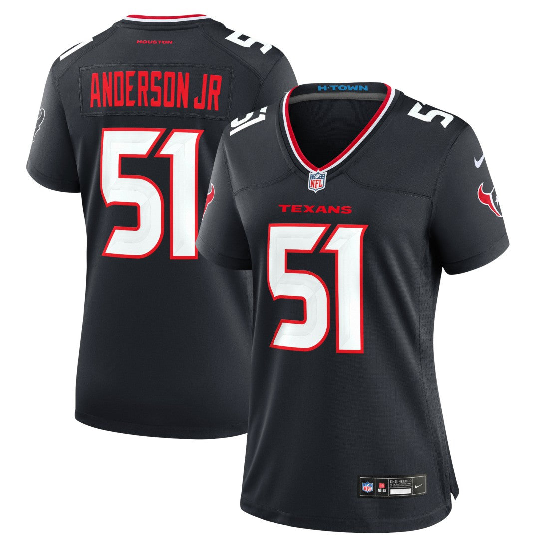 Will Anderson Jr.  Women's Game Jersey - Houston Texans Jerseys