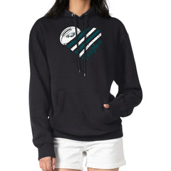 G-III 4Her by Carl Banks Women's Heart Graphic Fleece Pullover Hoodie - Philadelphia Eagles Hoodies